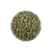 PUFFY Rainbow Belts is an indica-dominant hybrid THCa strain, created from the legendary pairing of ZKZ × Moonbow. The aroma bursts with tropical sweetness, grounded by earthy undertones and accented with a warm, spicy kick. Visually, the buds resemble emerald clouds with violet hints, bright orange pistils, and a sparkling layer of frosty trichomes. Consumers often report an uplifting, euphoric head‑buzz that boosts sociability and giddiness, followed by a gentle, tingling body high that relaxes.