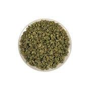 PUFFY Royal Gas (smalls) is a balanced hybrid THCa strain bred through the premium union of Royal and Afghan. The aroma is a bold and pungent blend, combining sharp skunk notes with a hint of savory onions for a striking and memorable scent. Visually, dense deep forest green buds with purple hues and fiery orange pistils are coated in sticky trichomes. Consumers often report a euphoric and deeply relaxing experience, accompanied by a calm yet slightly clear-headed mental state that allows them to remain foc
