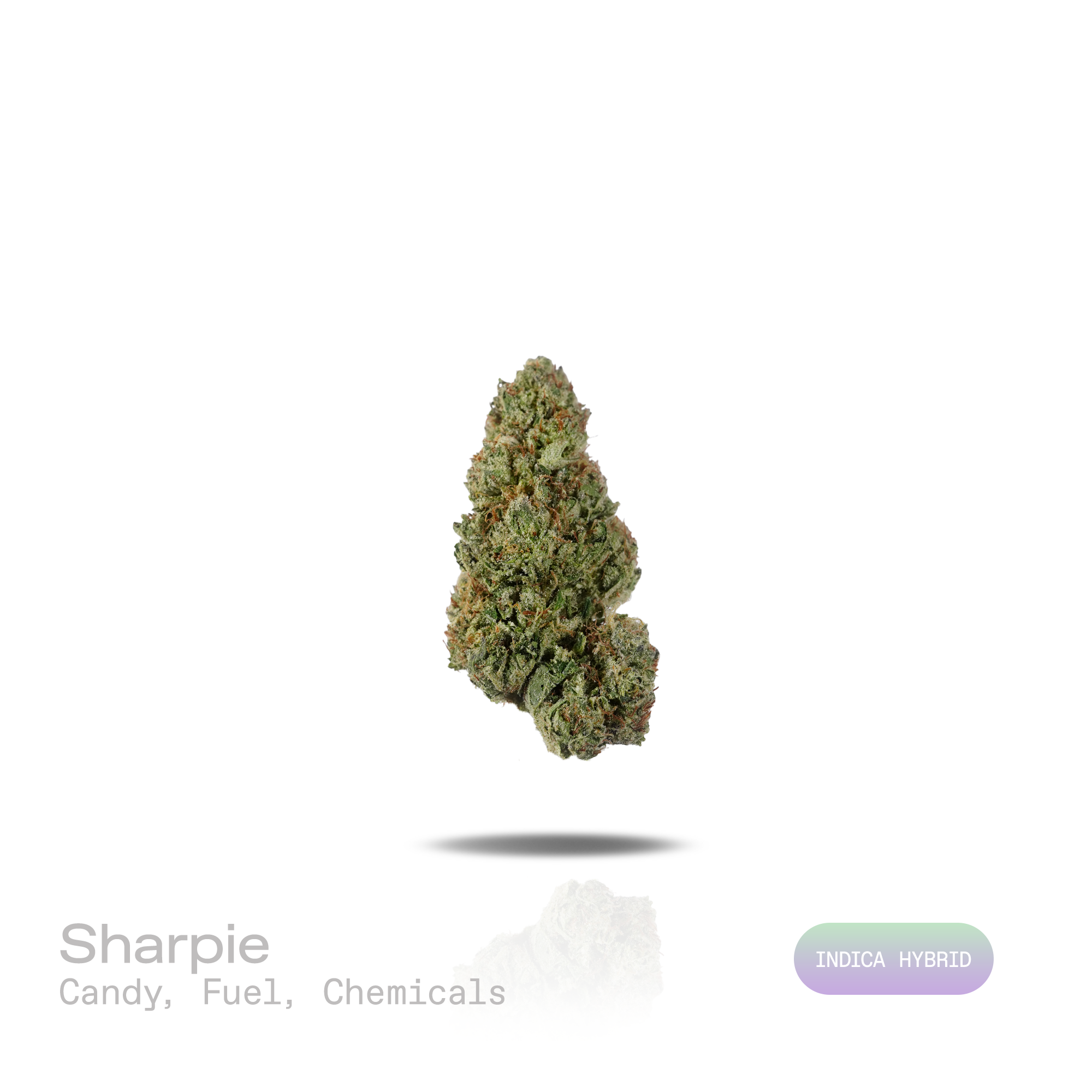 PUFFY Sharpie is an indica-dominant hybrid THCa strain developed from the powerhouse lineage of Biscotti × Jealousy × Sherb Bx. The aroma opens with sweet candy notes, followed by bold fuel undertones, and finishes with a distinctive chemical edge. Visually, dense forest green buds with purple hues and fiery orange pistils are coated in sticky trichomes. Consumers often report a euphoric uplift in mood accompanied by enhanced creativity, an easygoing social vibe and long-lasting physical calm. 