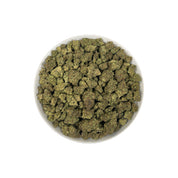PUFFY Snow Bunny is a balanced hybrid THCa strain, showcasing an exclusive, undocumented cross crafted outside traditional genetic records. The aroma is a decadent blend of sweet vanilla, rich creaminess, and warm, doughy undertones, inviting you into a comforting and indulgent sensory experience. Visually, dense green buds with rich purple hues and fiery orange pistils, all snow covered in a thick, glistening layer of sticky trichomes. Consumers often report an uplifting euphoria with a cheerful mood, clea