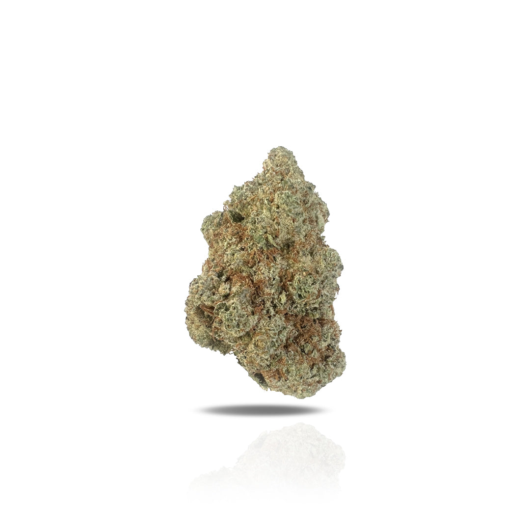 PUFFY Super Sherb also known as Super Sherb #4 and Super Sherbert, is a delightful hybrid THCa strain celebrated for its rich flavors and potent effects. This strain boasts a sweet and creamy citrus profile, layered with hints of fresh berries and ripe cherries. Its aroma mirrors its taste, featuring a tangy, creamy citrus overtone, complemented by fruity cherry notes and a touch of spicy nuttiness. Visually, Super Sherb is a stunner, with small, spade-shaped neon green buds, deep purple-tinged leaves, thic