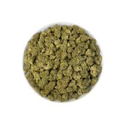 PUFFY Super Silver Haze is a sativa-dominant hybrid THCa strain, expertly crafted from a flavorful and legendary three-way cross of Skunk #1, Northern Lights, and Haze. The aroma carries sharp notes of zesty lemon layered with pungent diesel and a bold chemical edge, creating a powerful and striking scent. Visually, the buds are spade-shaped with a bright lime green hue, accented by fiery orange pistils and coated in a dense layer of silvery-white trichomes. Consumers often describe feeling a surge of energ