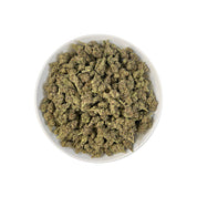 PUFFY Supreme Cream is an indica-dominant hybrid THCa strain born from the flavorful cross of Cereal Milk and Casino Kush. The aroma blends sharp notes of gas and cool menthol with a smooth, creamy finish for a bold yet balanced profile.  Visually, the buds appear thick and compact, showcasing deep forest to pine-green shades threaded with bright orange pistils and finished with a generous layer of sparkling trichomes. Consumers describe a balanced high that uplifts the mind with clarity and creativity befo