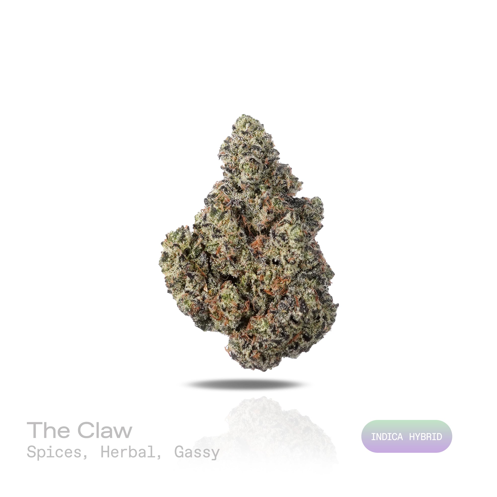 PUFFY The Claw is an indica-dominant hybrid THCa strain expertly bred from the powerful pairing of Pre-90 Morning Star and Sin City Kush. The aroma is a bold blend of spicy and herbal notes, finished with a distinct gassy undertone. Visually, dense forest green buds with purple hues and fiery orange pistils are coated in sticky trichomes. Consumers often report feeling euphoric and uplifted, accompanied by a sense of relaxation and calm.