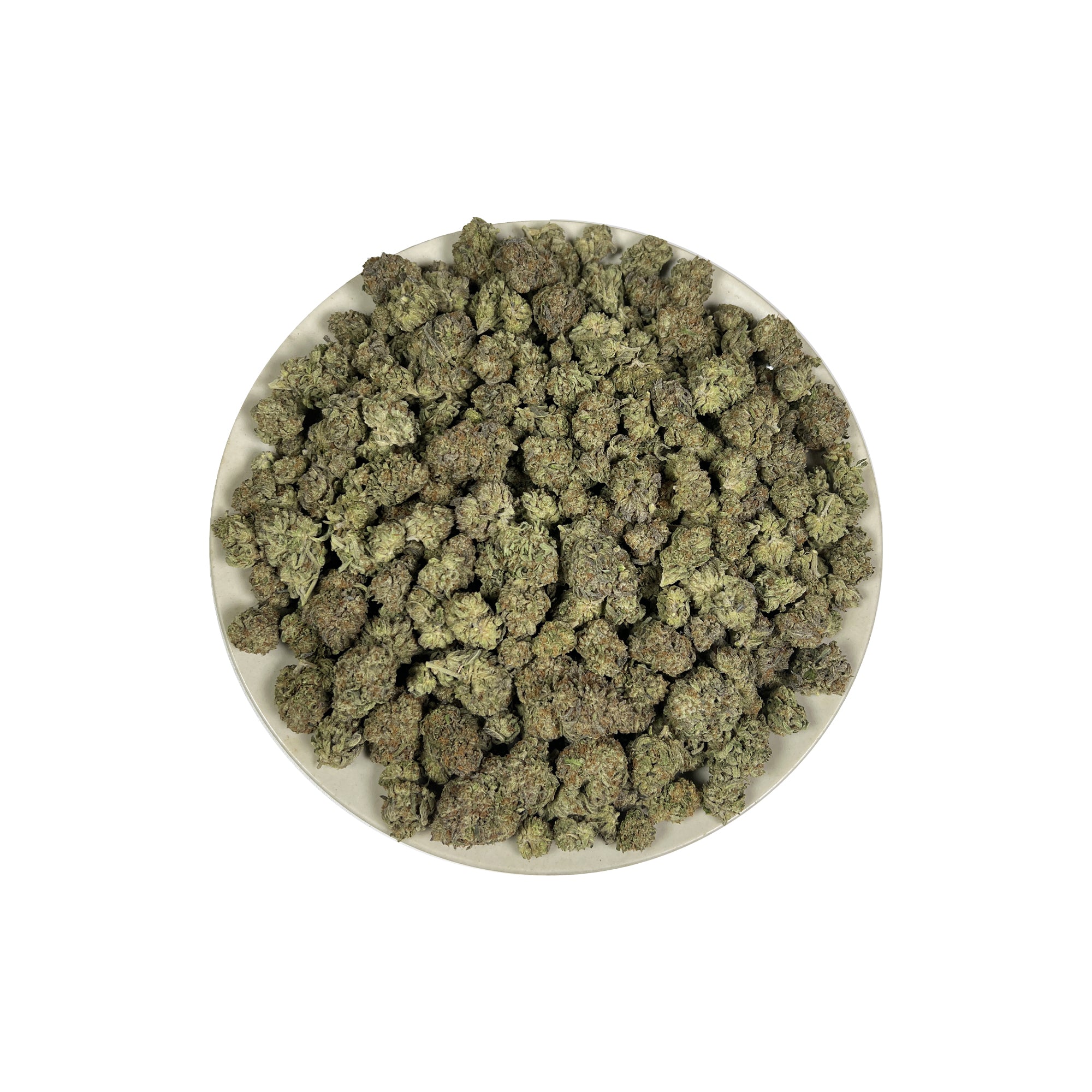 PUFFY Truffle Butter is an Indica-dominant hybrid THCa strain, born from the flavorful cross of Gelato and Chocolate Kush. The aroma is rich and creamy, blending buttery notes with smooth vanilla and sweet, freshly baked batter. Visually, the buds are dense and striking, showcasing a deep forest-green base with vibrant purple hues, bright orange pistils, and a sparkling coating of trichomes. Consumers often report an initial burst of euphoria and uplifted mood, gradually giving way to deep physical relaxati