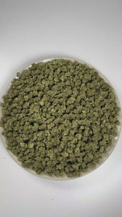 PUFFY Papaya Drip (smalls) is an indica-dominant hybrid THCa strain with genetics that have not been publicly confirmed, leaving its exact lineage undisclosed. The aroma is a fragrant blend of herbal notes and ripe papaya, finishing distinctly tropical. Visually, dense forest green buds with purple hues and fiery orange pistils are coated in sticky trichomes. Consumers often report feeling euphoric, focused, relaxed, and uplifted, with a balanced sense of mental clarity and calm.