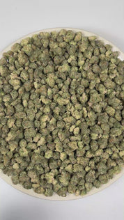 PUFFY Super Boof (smalls) is a balanced hybrid THCa strain created from the exotic blend of Black Cherry Punch and Tropicana Cookies. The aroma bursts with vibrant notes of grapefruit, lime, and oranges, offering a sharp and juicy citrus character. Visually, it showcases dense, chunky buds in vivid olive green, adorned with fiery orange hairs and cloaked in a sparkling frost of trichomes. Consumers often report effects that are uplifting, euphoric, and creatively stimulating, while also providing a sense of