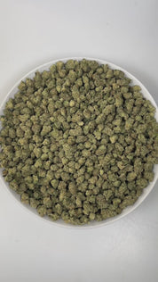 PUFFY Strawberry Cream (smalls) is a sativa-dominant hybrid THCa strain crafted from the powerful cross between Strawberry Cough and The White. Aroma is a luscious blend of ripe strawberry, rich creamy notes, and a zesty twist that awakens the senses. Visually, dense green buds with purple hues and fiery orange pistils are coated in sticky trichomes. Consumers often report an energetic, talkative, and uplifted mood, experiencing clear-headed cerebral stimulation with gentle physical relaxation.