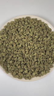 PUFFY Apricot (smalls) is a balanced hybrid THCa strain bred from the flavorful union of Purple Punch and Orange Apricot. The aroma is a rich blend of classic kush notes layered with pungent gassy undertones and a subtle floral sweetness. Visually, dense deep green buds with purple hues and fiery orange pistils are coated in sticky trichomes. Consumers often report an energetic, social onset with euphoric uplift and lighthearted laughter, gradually settling into a relaxed body feel with a lightly creative, 