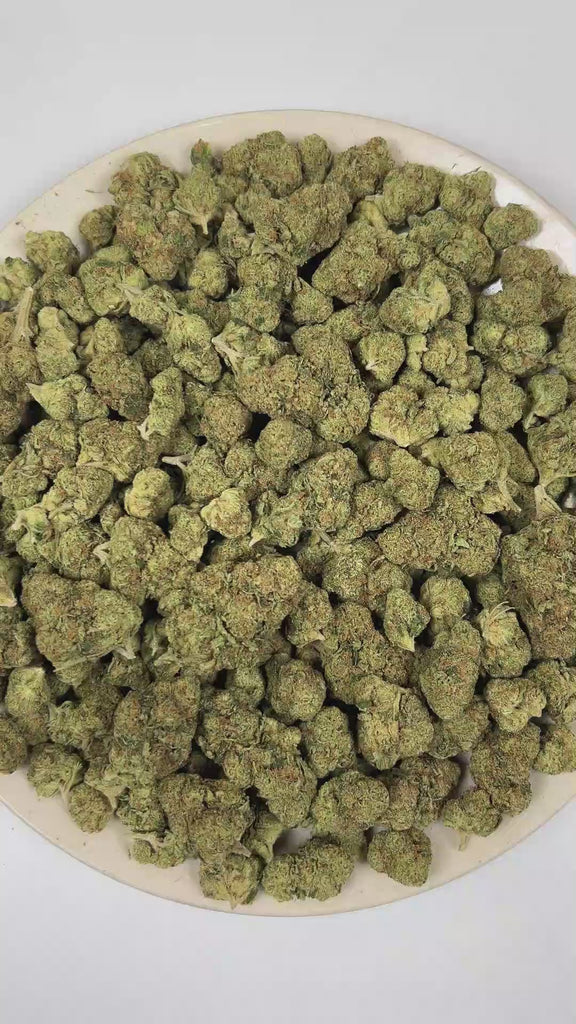 PUFFY Heavenly OG is an indica-dominant hybrid THCa strain crafted through the genetic blending of Tahoe OG and Face Off OG BX1. The aroma unfolds with refreshing notes of crisp pine, earthy herbs, and delicate floral undertones. Visually, dense forest green buds with purple hues and fiery orange pistils are coated in sticky trichomes. Consumers often report euphoric effects that inspire positivity, ease tension, and encourage mental clarity. 