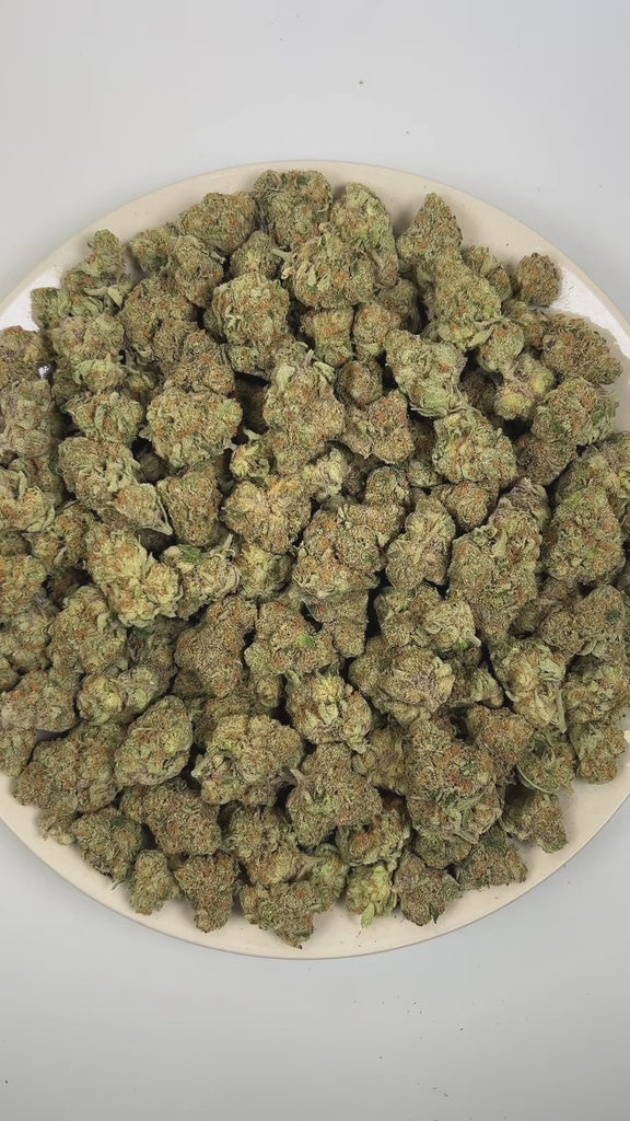 PUFFY Strawberry Cooler is an indica-dominant hybrid THCa strain prepared from a premium blend of  Strawberry Guava and Kush Mints. The aroma bursts with a vibrant fusion of tropical fruit sweetness, layered with juicy melon undertones and a bold, gassy diesel finish. Visually, dense forest green buds with purple hues and fiery orange pistils are coated in sticky trichomes. Consumers often report an experience characterized by euphoric, joyful, and deeply relaxed effects with an uplifting sense of mental cl