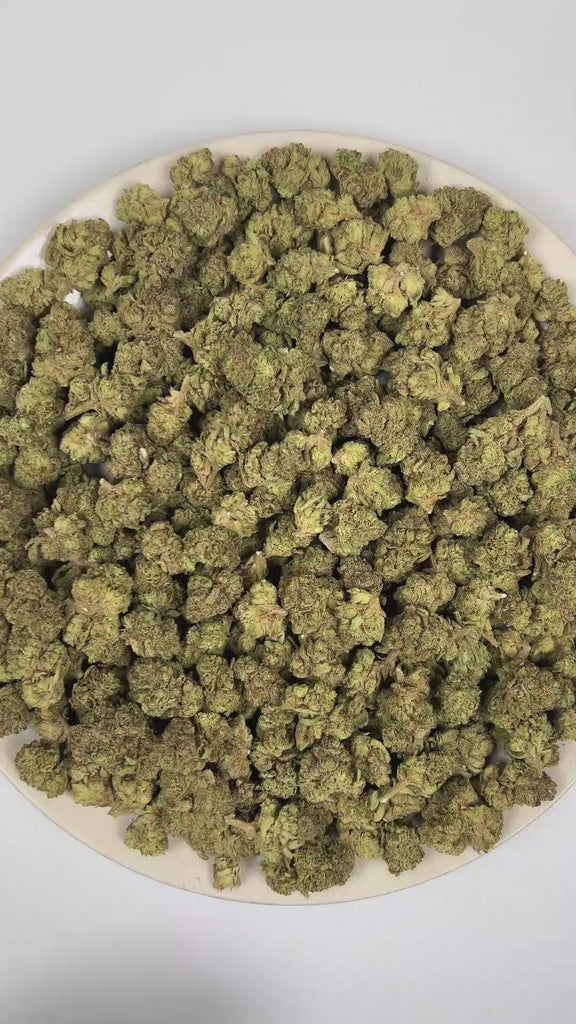 PUFFY High Tide is a sativa-dominant hybrid THCa strain, officially recognized as an unknown genetic cross with no confirmed lineage. The aroma opens with fragrant herbal notes, highlighted by the savory character of fresh thyme and layered with the dry, woody essence of cedar. Visually, dense forest green buds with purple hues and fiery orange pistils are coated in sticky trichomes. Consumers often report an uplifting and euphoric experience marked by enhanced creativity, sharpened focus, greater social ea