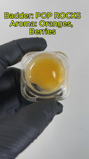 PUFFY THCa Pop Rocks: The unique whipping technique required to produce badder causes the cannabinoids to crystalize and create a smooth, creamy consistency. This wax is ultra-potent and easy to load onto a dab nail, thanks to its soft and malleable form.
