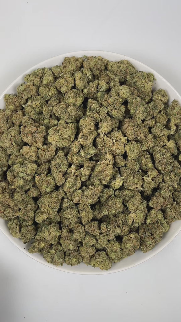 PUFFY Jack Herer is a sativa-dominant hybrid THCa strain, bred from a legendary three‑way genetic cross of Northern Lights #5, Shiva Skunk, and Haze. The aroma is a sharp and pungent blend of zesty lime, chemical undertones, and a distinct hint of ammonia. Visually, dense green buds with purple hues and fiery orange pistils are coated in sticky trichomes. Consumers often report euphoric, energetic, focused, and uplifting sensations, along with potential relief from stress and anxiety and a noticeable boost 