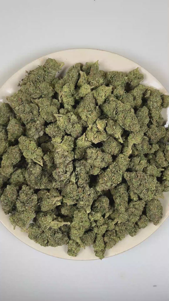 PUFFY Grape Fritter is a balanced hybrid THCa strain derived from the potent genetic collaboration of Grape Ape × Apple Fritter × Jet A. The aroma opens with sweet, juicy berries layered with ripe fruit notes, finishing with a bold, pungent gassy undertone. Visually, dense deep forest green buds with purple hues and fiery orange pistils are coated in sticky trichomes. Consumers often report a euphoric uplift that inspires a creative mindset, promotes a relaxed body sensation, and leaves them feeling calm an