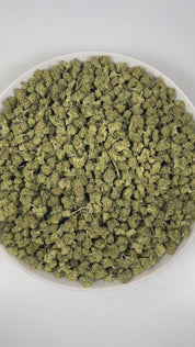 PUFFY Pleazure (smalls) is a balanced hybrid THCa strain created through the refined union of Dweebz and ZHit. The aroma is a tropical delight, bursting with juicy melons, ripe papaya, and a subtle hint of creamy coconut. Visually, dense spring green buds with purple hues and fiery orange pistils are coated in sticky trichomes. Consumers often report a euphoric, uplifting sense of mental clarity paired with a smooth, calming body relaxation that leaves them feeling balanced and refreshed.