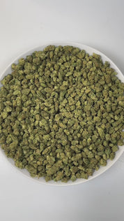 PUFFY Malibu OG (smalls) is an indica-dominant hybrid THCa strain, it is derived from a carefully selected phenotype of OG Kush genetics. The aroma is a vibrant blend of zesty citrus, earthy musk, and warm, spicy undertones. Visually, dense green buds with purple hues and fiery orange pistils are coated in sticky trichomes. Consumers often report feeling uplifted, energetic, and happy at lower to moderate doses, experiencing a relaxing and calming body ease