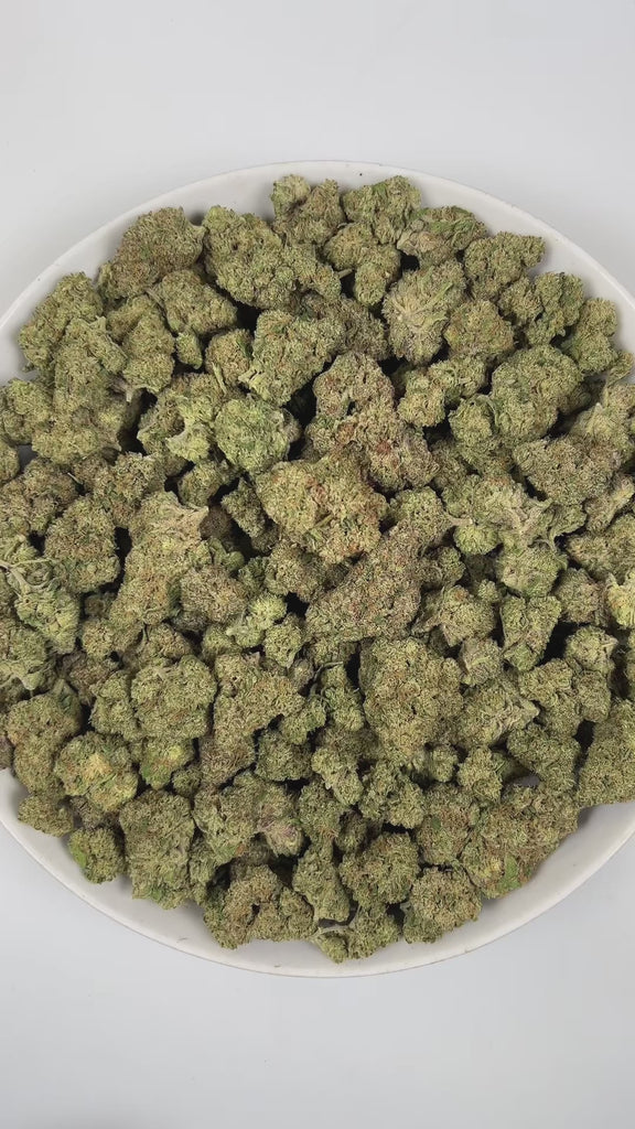 PUFFY Marathon OG is a potent indica-dominant hybrid THCa strain, crafted from the legendary OG Kush lineage, which includes either Chemdawg, Lemon Thai, or Hindu Kush. The aroma is a bold and earthy blend of fresh pine, pungent gassy notes, and subtle mossy undertones. Visually, dense forest green buds with purple hues and fiery orange pistils are coated in sticky trichomes. Consumers often report a balance of euphoria and relaxation, heightened focus, and a pleasant boost in appetite.